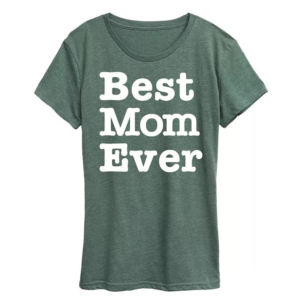 Women's Best Mom Ever Graphic Tee, Size: XL, Heather Grey Product Image