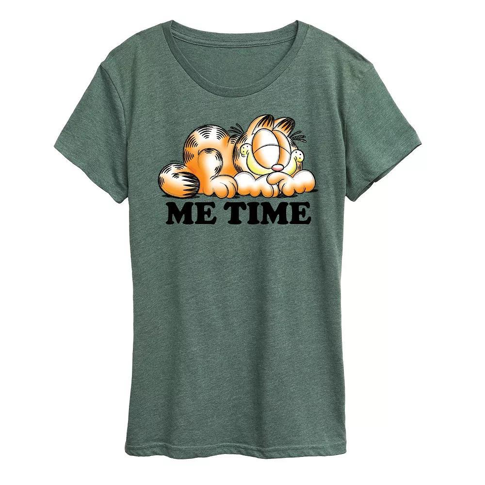 Women's Garfield Me Time Sketch Graphic Tee, Girl's, Size: Small, White Product Image