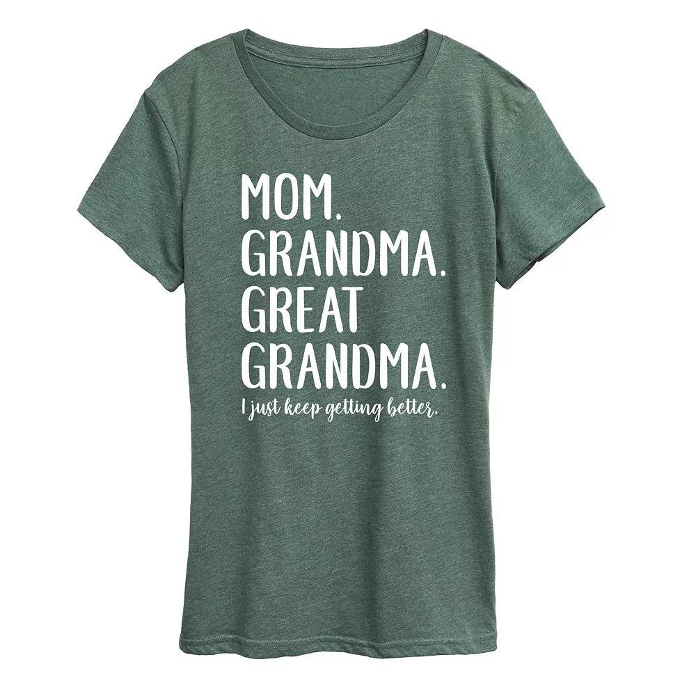 Women's Mom Grandma & Great Grandma Graphic Tee, Girl's,  Product Image