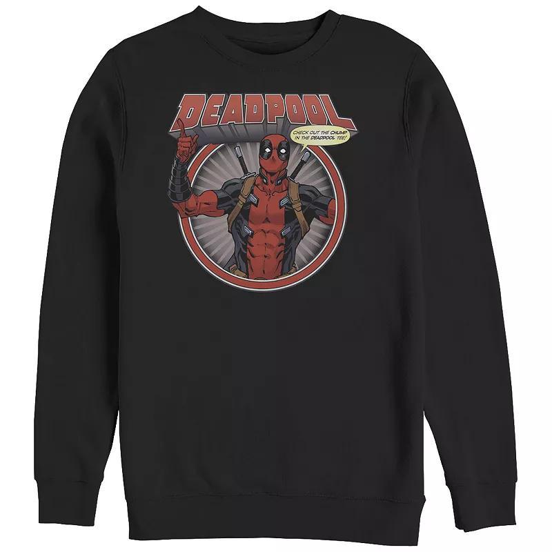 Big & Tall Marvel Deadpool Check Out The Chump In The Deadpool Graphic Fleece, Men's, Size: Large Tall, Black Product Image