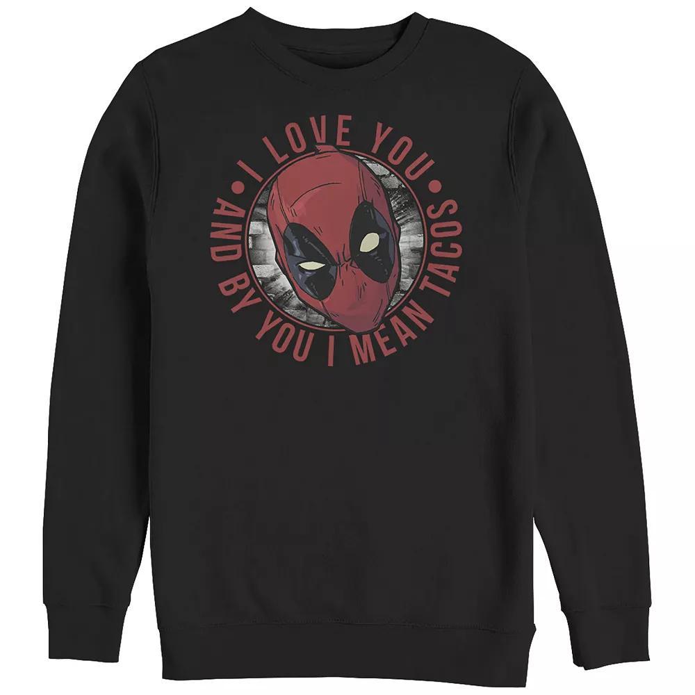 Big & Tall Marvel Deadpool I Love Tacos Graphic Fleece, Men's,  Product Image