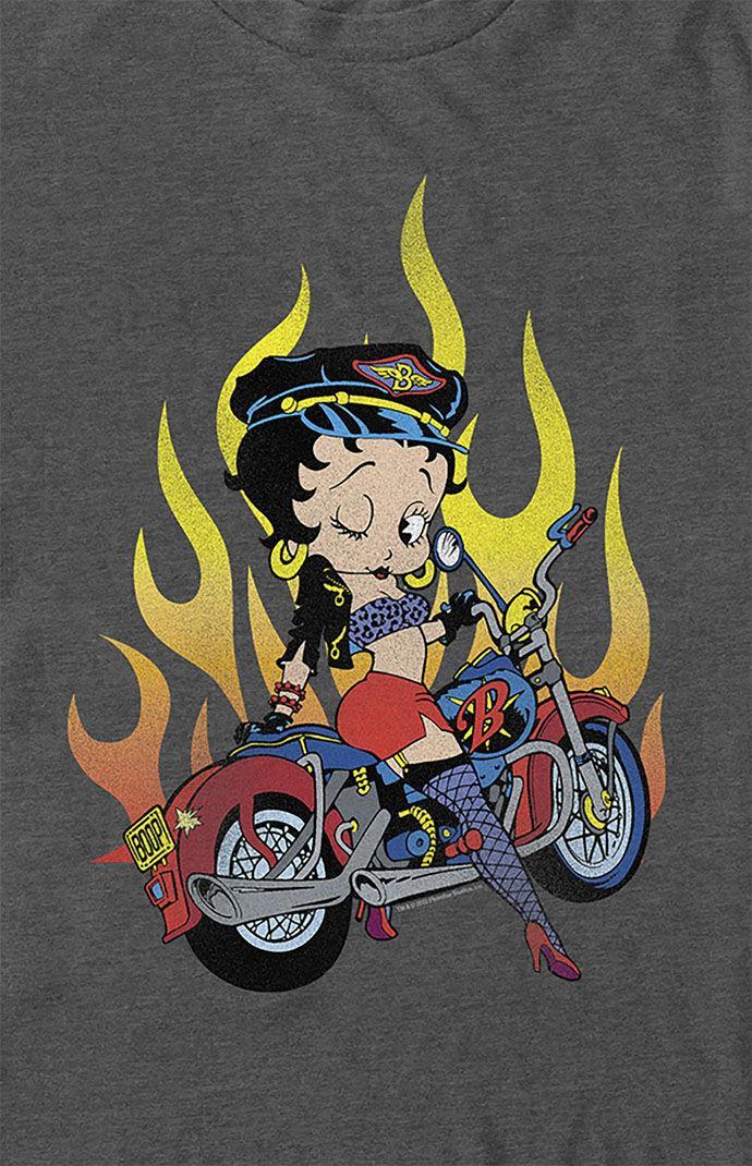 Women's Betty Boop Biker T-Shirt Product Image