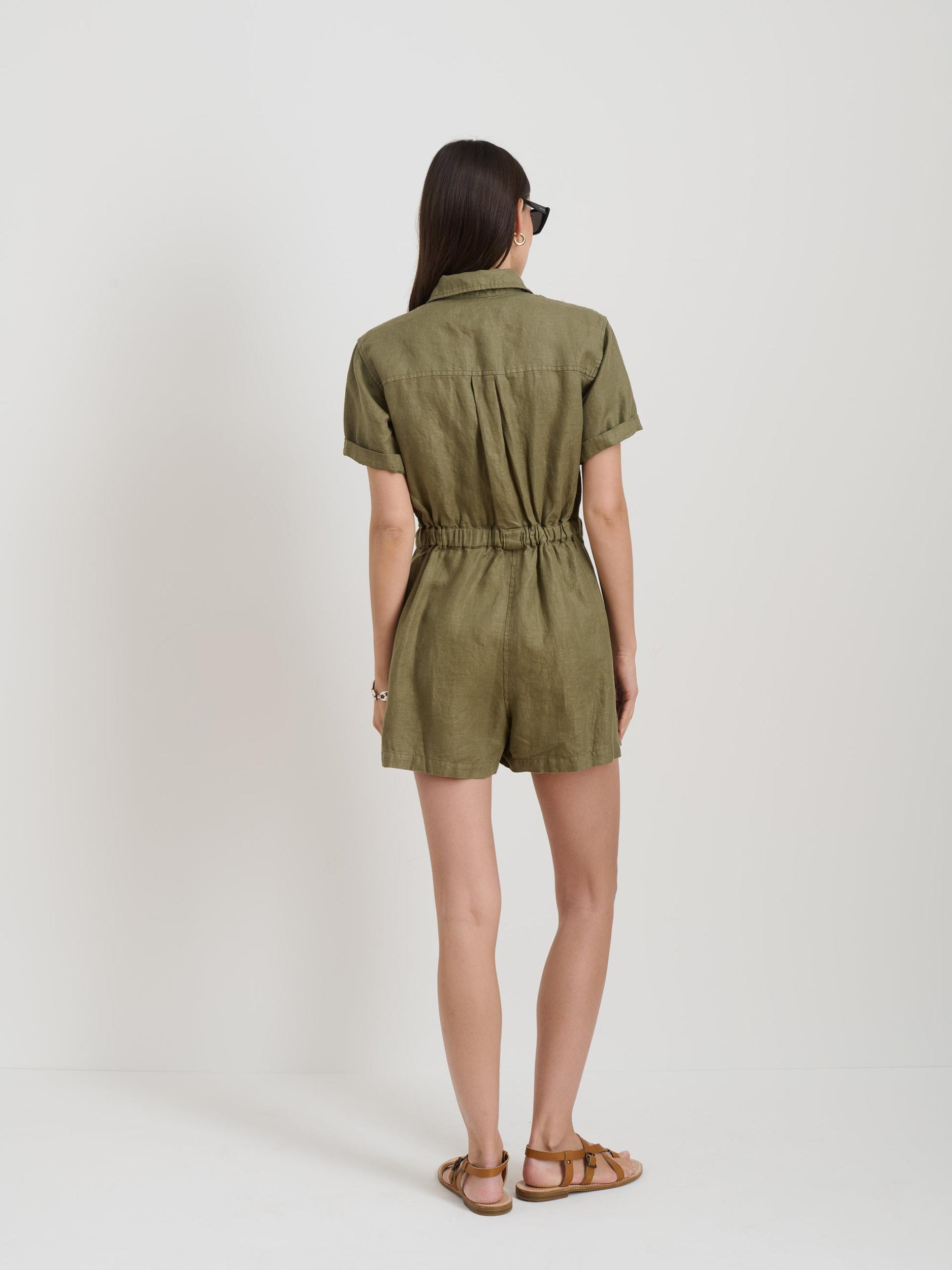Cassi Romper In Linen Product Image