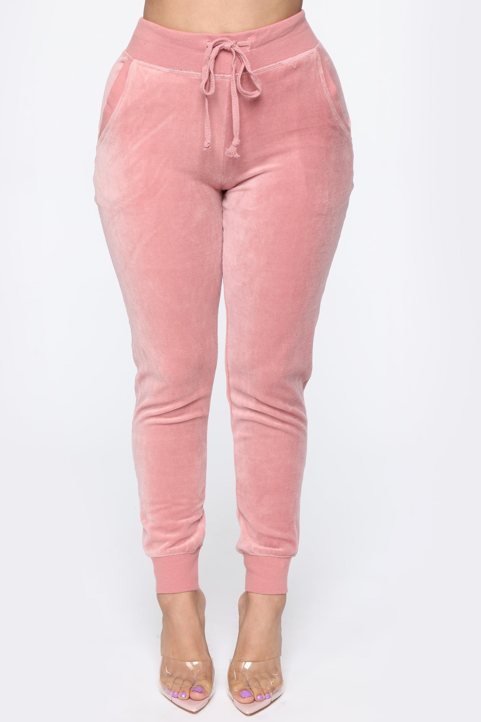 The Original Trendsetter Velour Set - Mauve Product Image