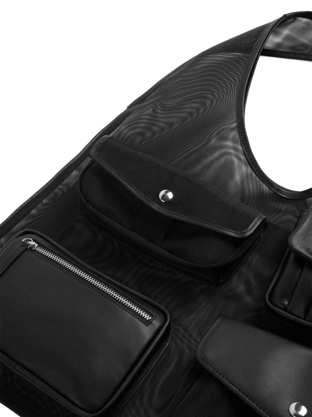 mesh pocket-detail shoulder bag Product Image