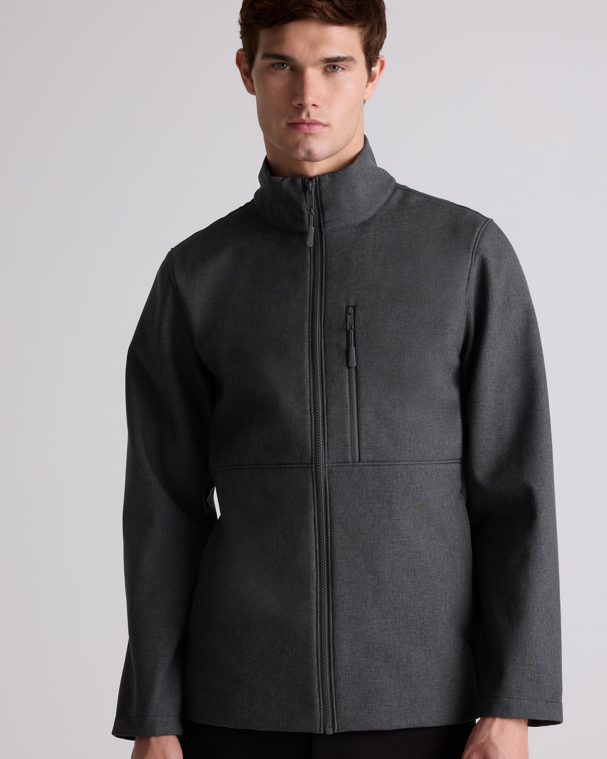 Quince | Men's Softshell Fleece-Lined Full-Zip Jacket Recycled Polyester Product Image