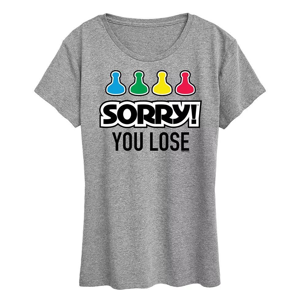 Women's Sorry You Lose Tee Graphic Tee by Hasbro, Size: Small, White Product Image