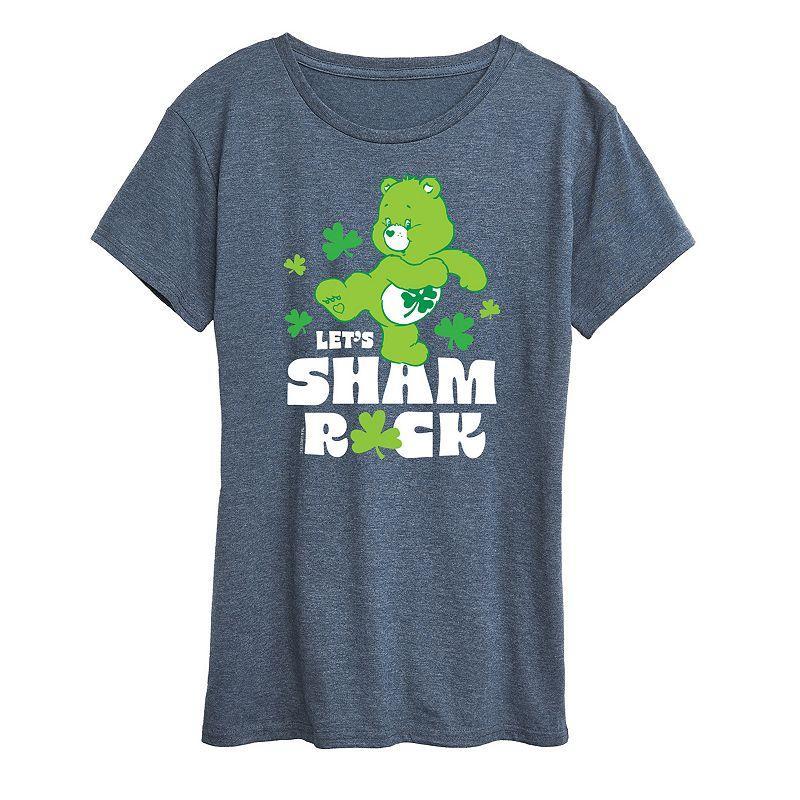 Womens Care Bears Lets Sham Rock Graphic Tee Product Image