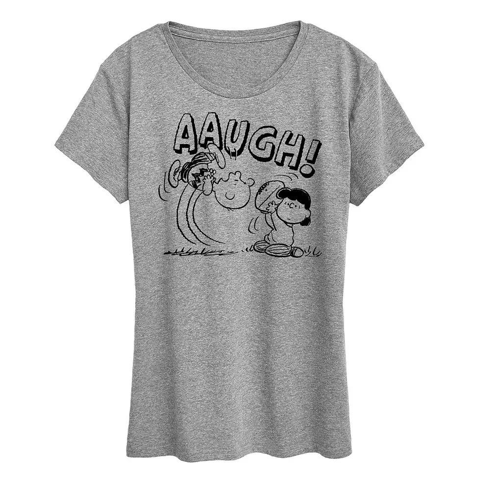 Women's Peanuts Charlie Brown Football Graphic Tee, Girl's,  Product Image
