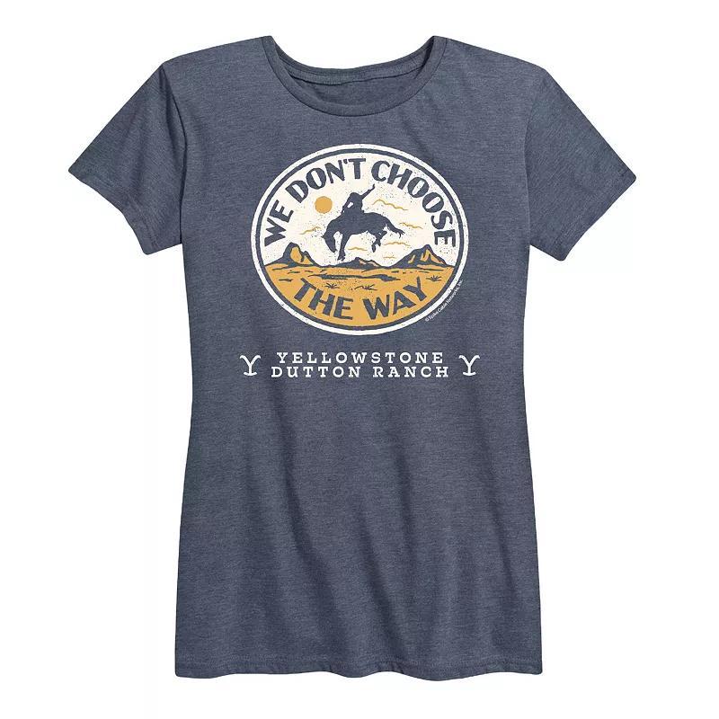 Womens Yellowstone Dont Choose The Way Graphic Tee Heather Grey Product Image