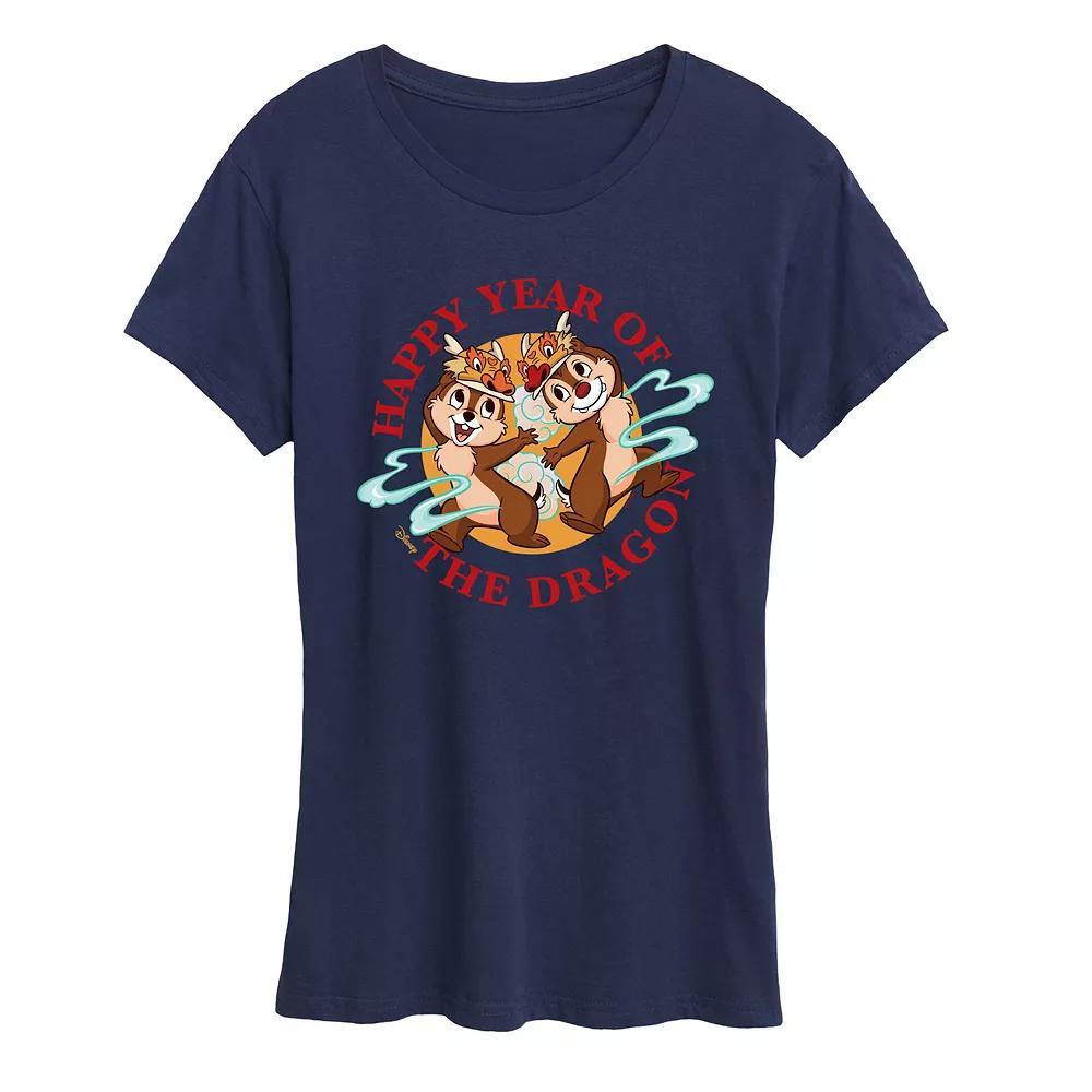 Disney's Chip And Dale Women's Year Of The Dragon Graphic Tee,  Product Image