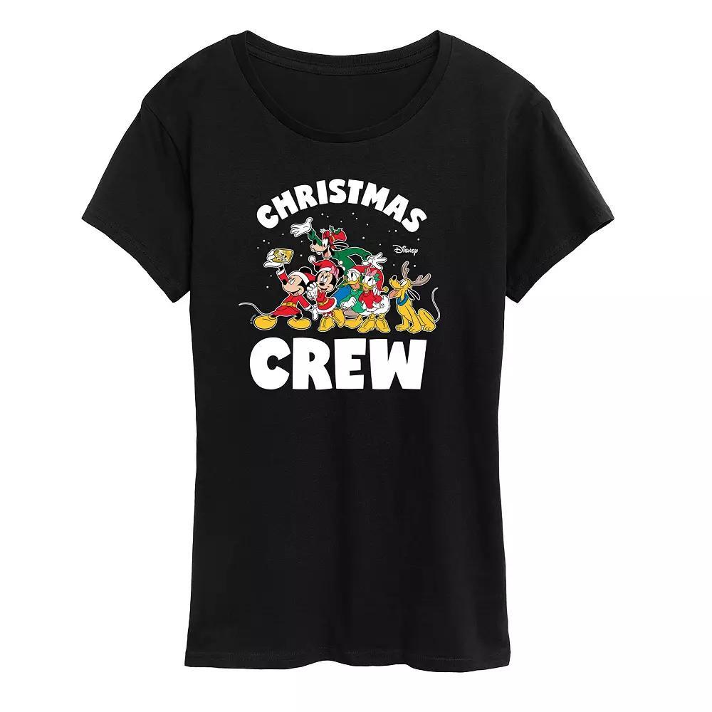 Disney's Mickey and Friends Women's Christmas Crew Graphic Tee, Girl's,  Product Image