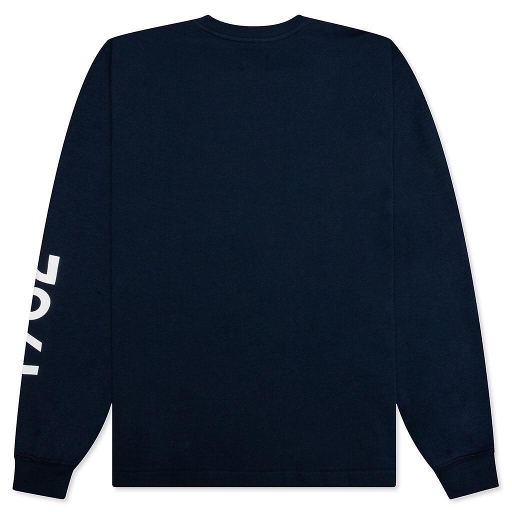 New Balance x Made in USA Graphic L/S Tee - Natural Indigo Male Product Image