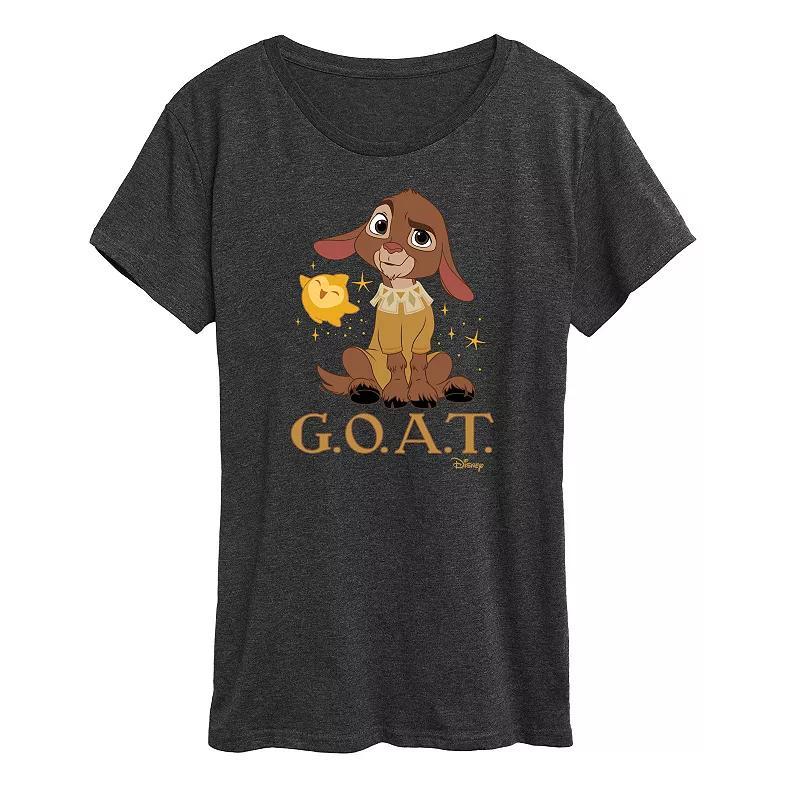 Disney's Wish Valentino and Star Women's Goat Graphic Tee, Girl's, Size: XL, Grey Green Product Image