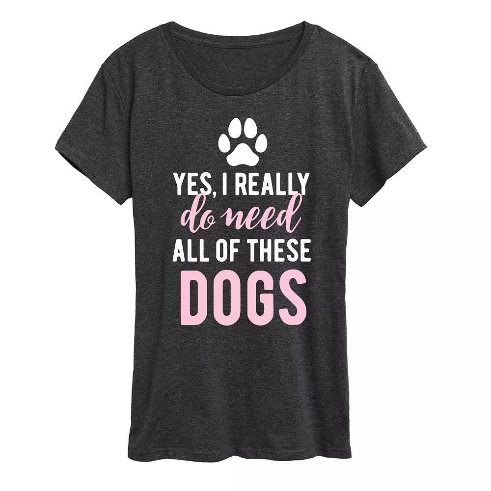 Plus Life Too Short Just One Dog Graphic Tee, Women's,  Product Image