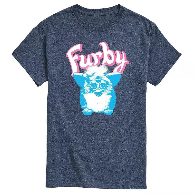 Mens Furby Logo Graphic Tee by Hasbro Blue Product Image