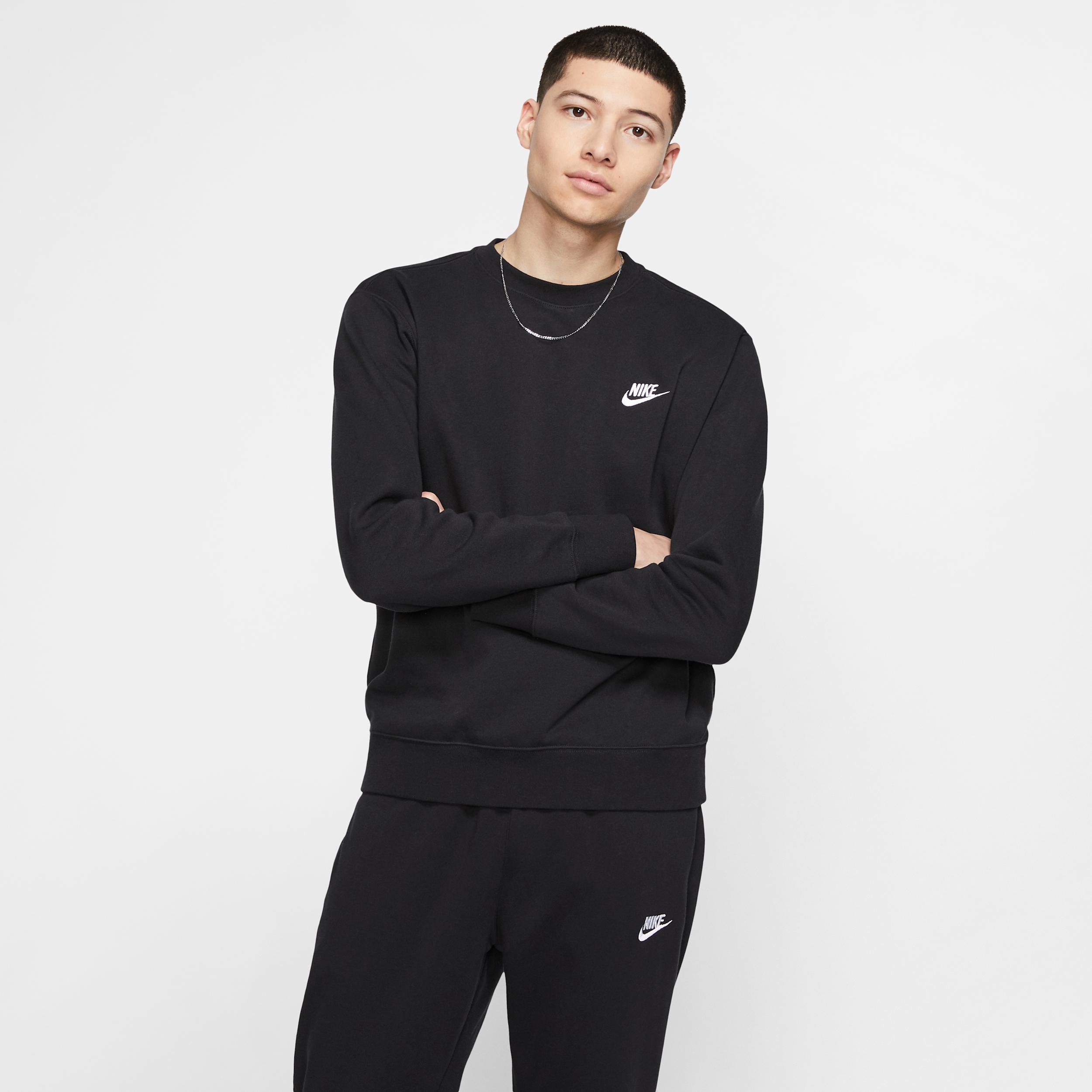 Mens Nike Sportswear Club Fleece Crew | BV2662-010 Product Image