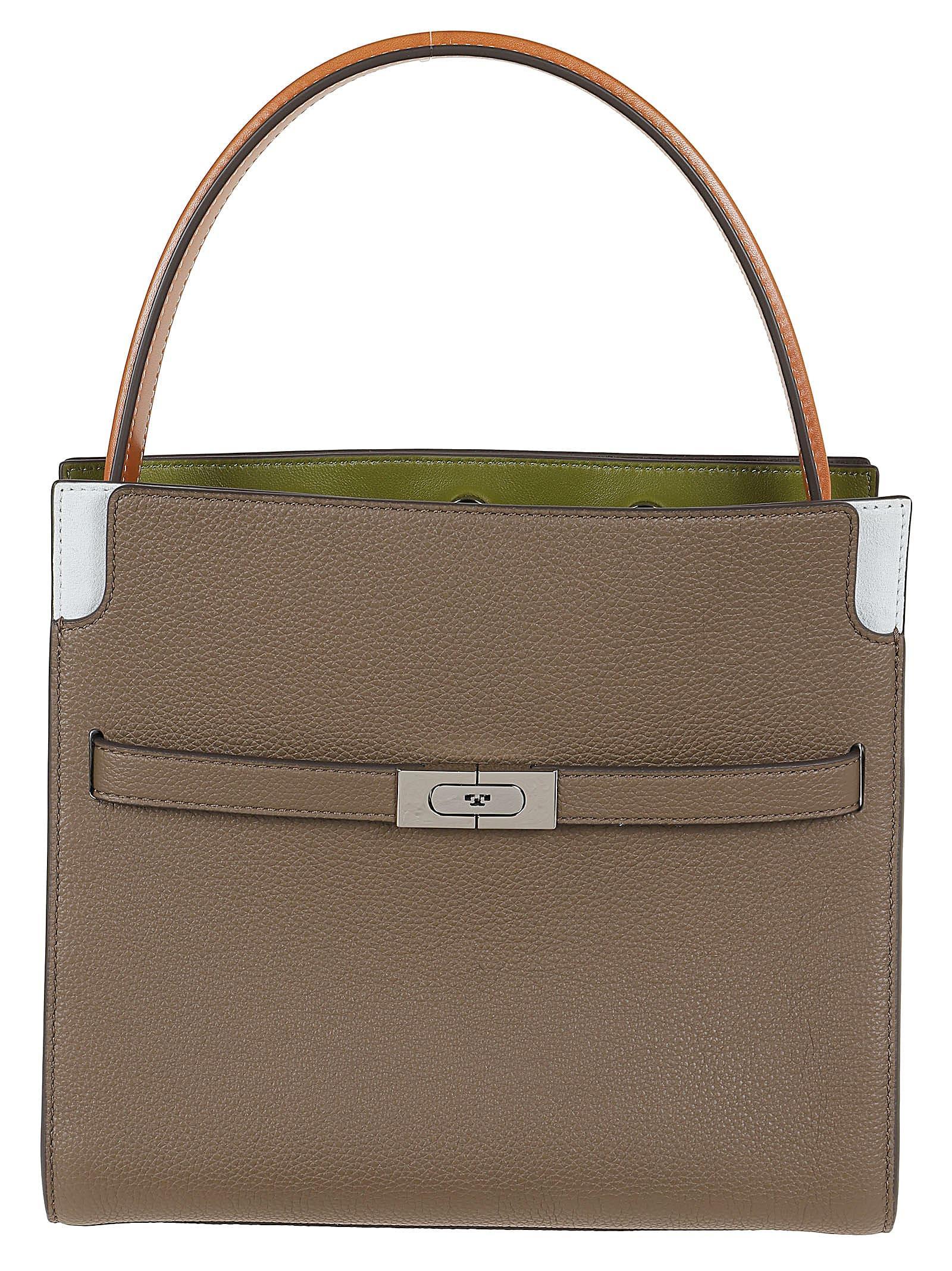 TORY BURCH Small Lee Radziwill Shoulder Bag In Beige Product Image