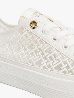 Embroidered TH Monogram Mesh Sneaker Product Image