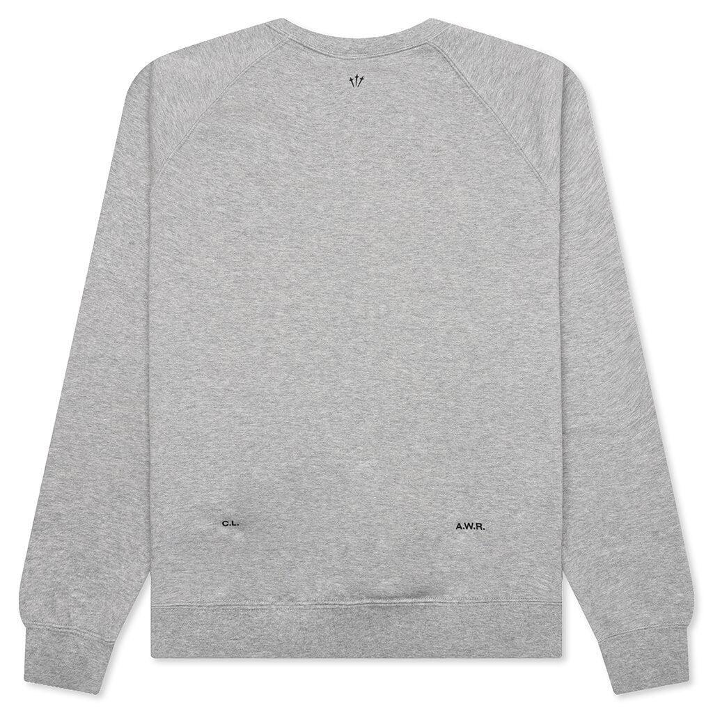 Nike x Nocta NRG CS Fleece Crew - Dark Grey Heather/Black Male Product Image