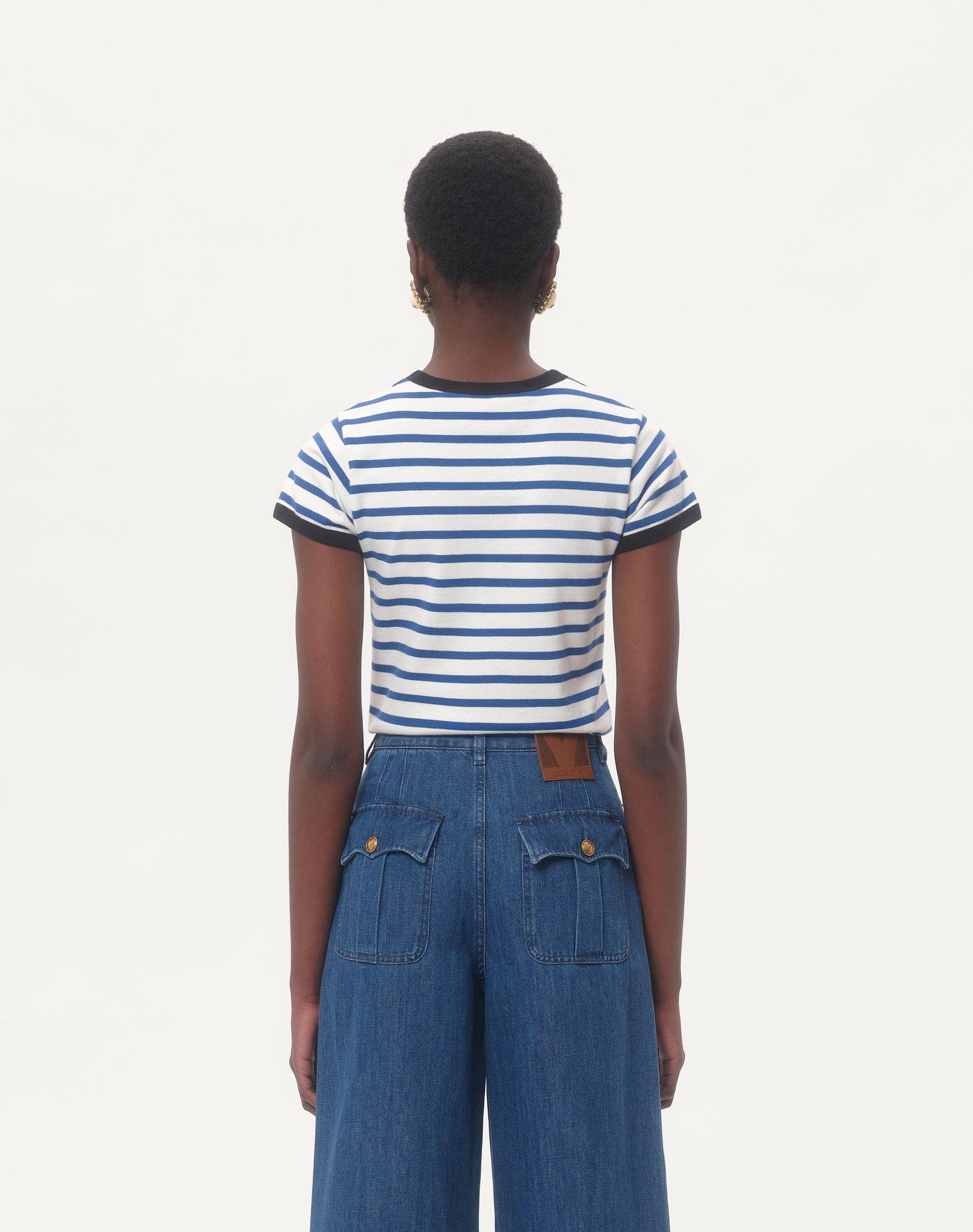 Striped Jersey Cotton T-Shirt  Product Image