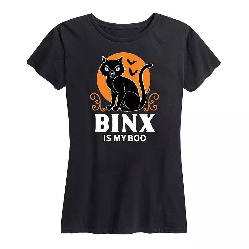 Disneys Hocus Pocus Womens Binx Is My Boo Graphic Tee, Girls Product Image