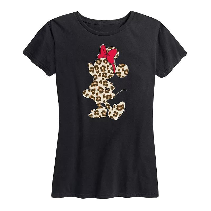 Disney's Minnie Mouse Women's Leopard Graphic Tee,  Product Image