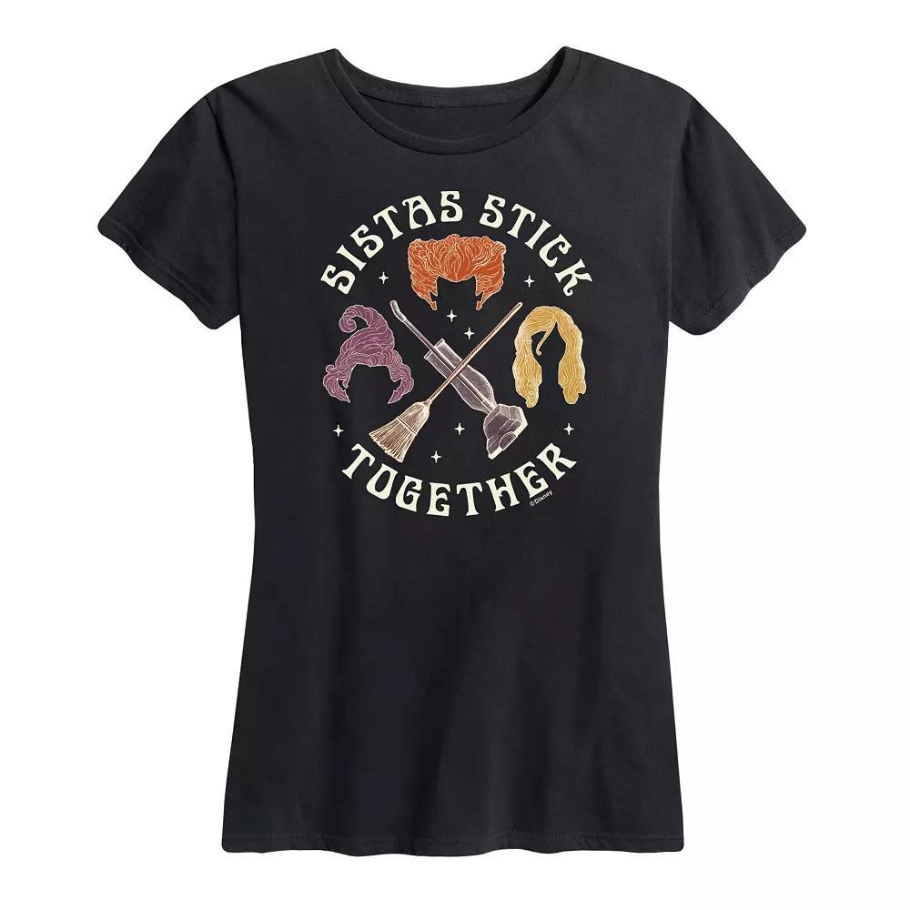 Disney's Hocus Pocus Women's Sistas Stick Together Graphic Tee, Girl's,  Product Image