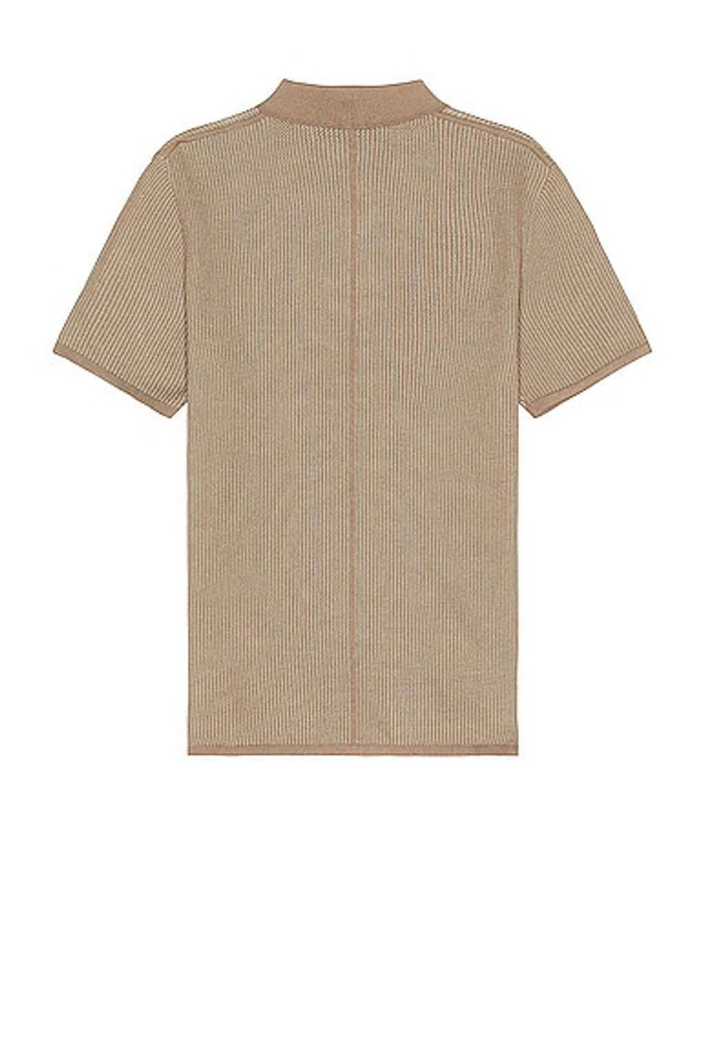 RAG & BONE Harvey Knit Polo In Taupe Product Image