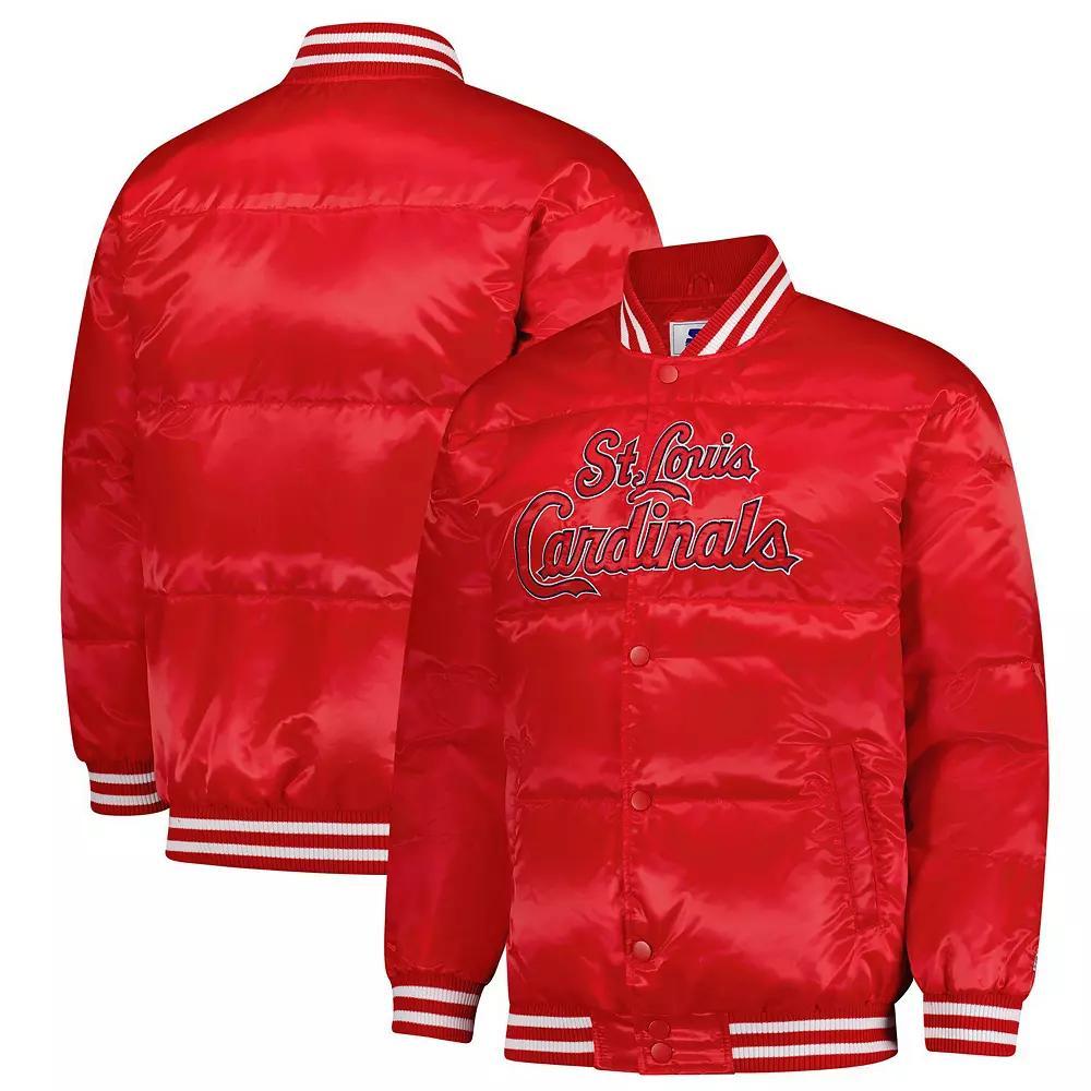 Men's Starter Red St. Louis Cardinals Full-Snap Satin Jacket,  Product Image