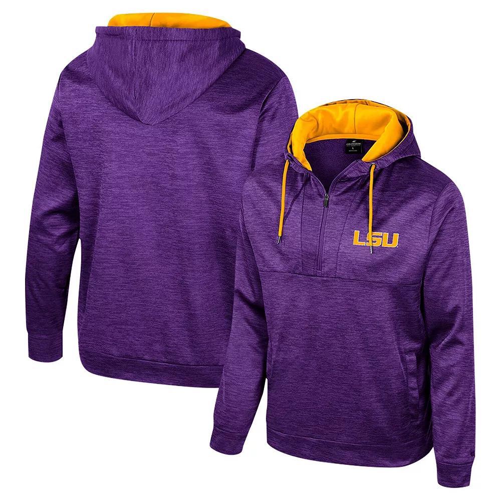 Men's Colosseum Purple LSU Tigers Cypher Half-Zip Hoodie,  Product Image