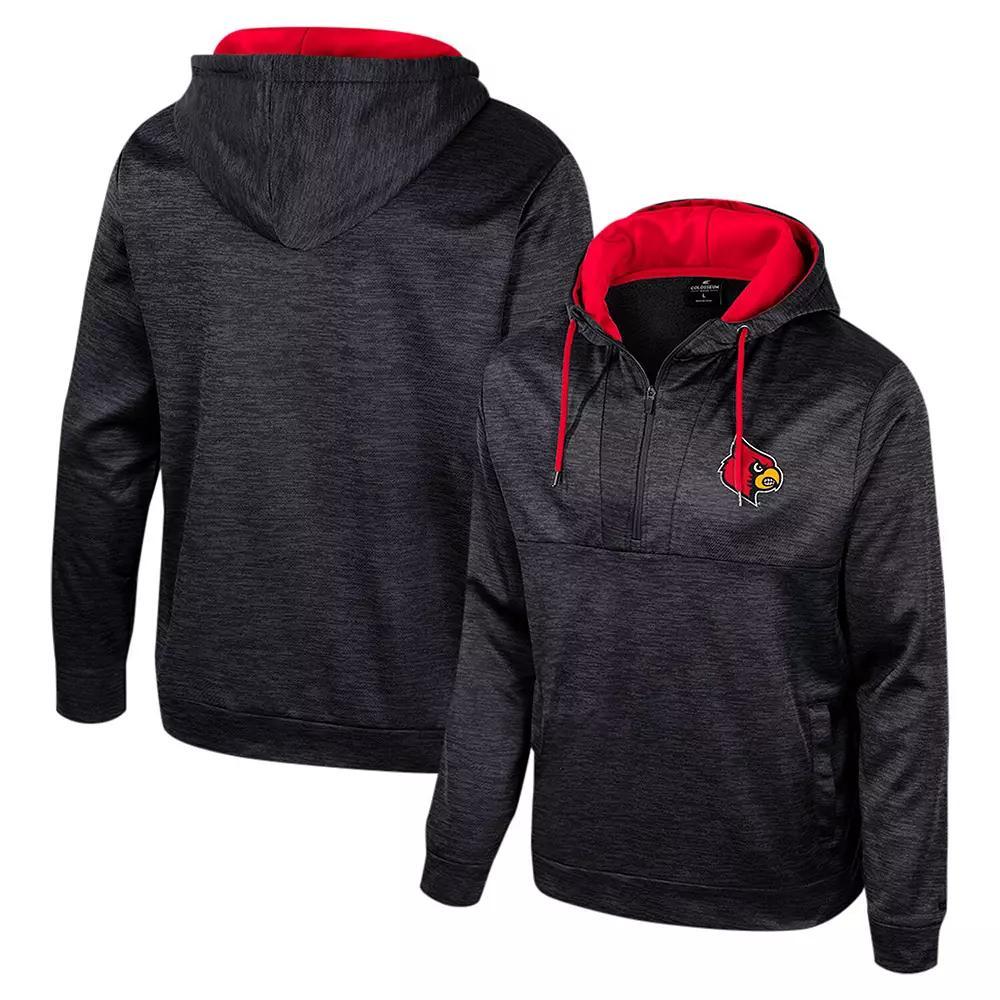 Men's Colosseum Black Arkansas Razorbacks Cypher Half-Zip Hoodie, Size: Large Product Image