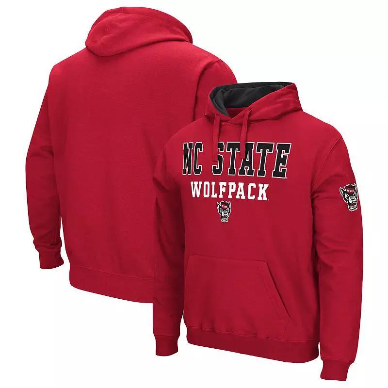 Men's Colosseum Red NC State Wolfpack Sunrise Pullover Hoodie,  Product Image