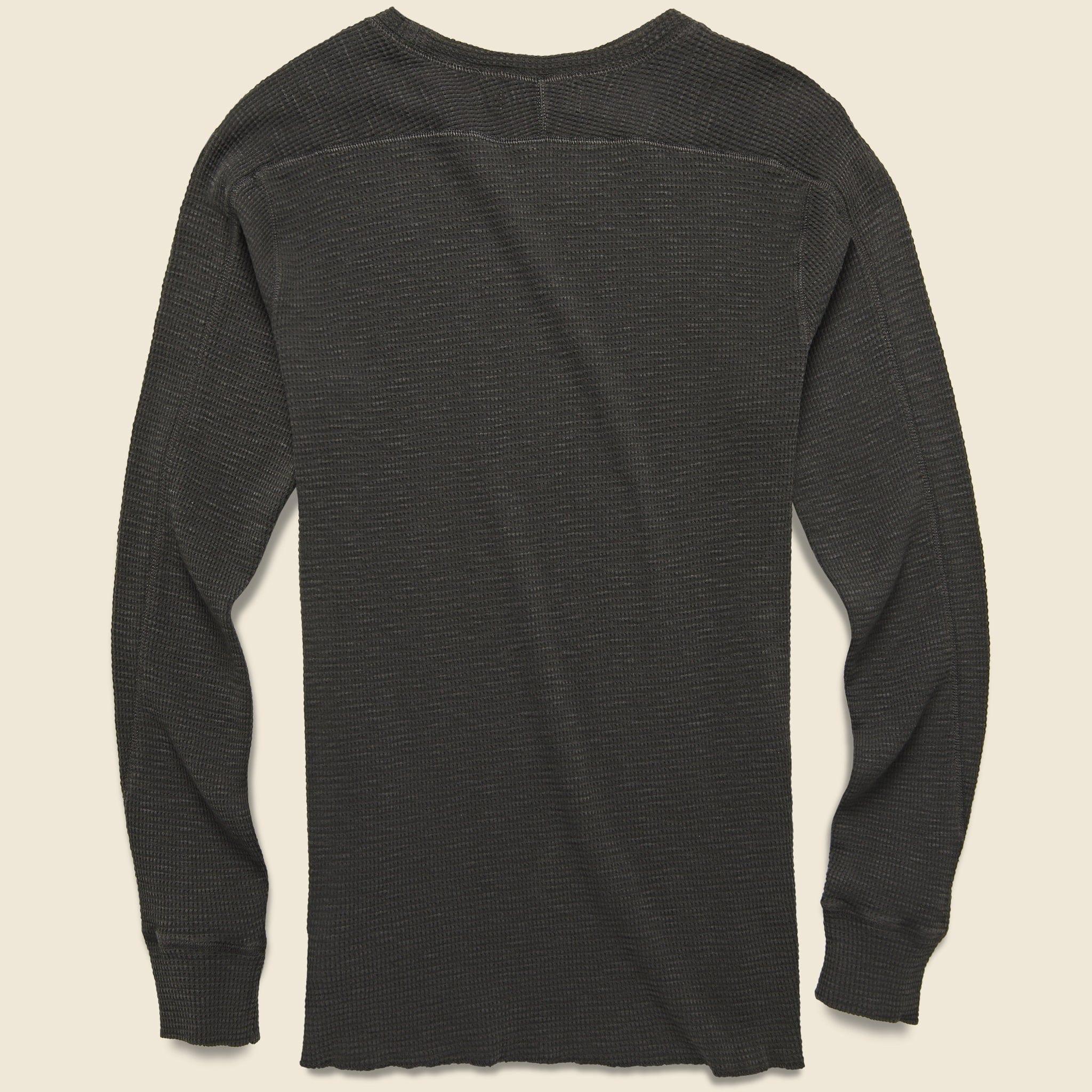Waffle Crewneck - Faded Black Product Image