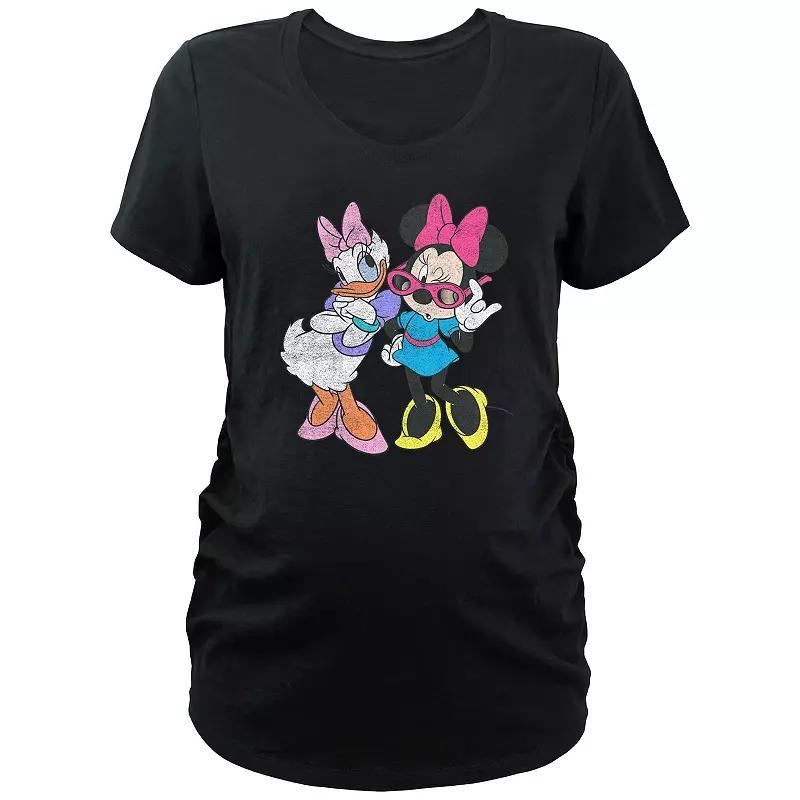 Maternity Minnie Mouse And Daisy Fashionable V-Neck Graphic Tee, Women's,  Product Image