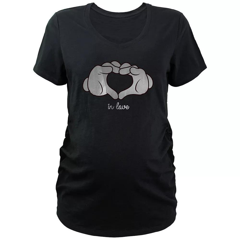 Disney's Minnie Mouse Spider Web Head Maternity Graphic Tee, Women's, Size: Small-Mat, Black Product Image