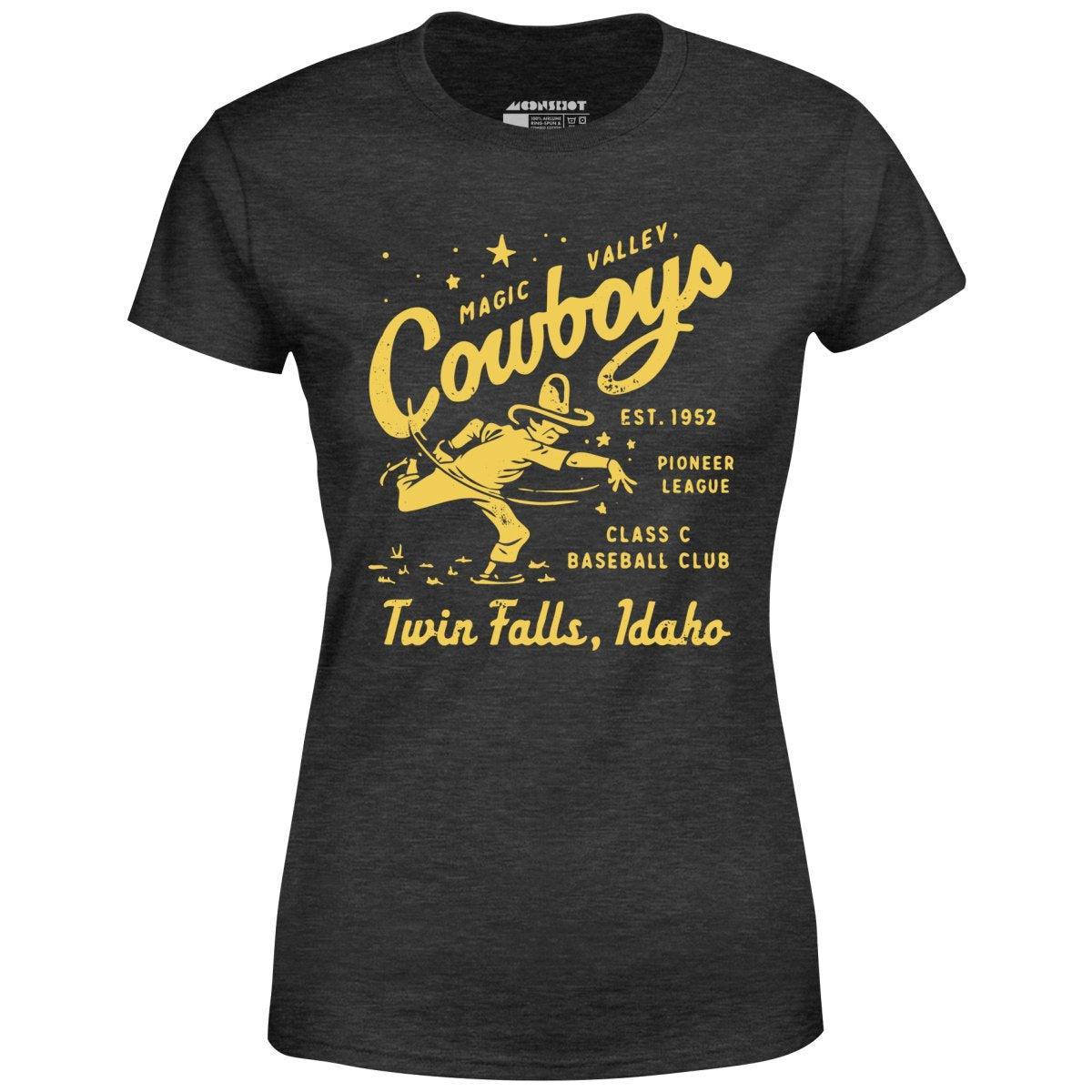 Twin Falls Magic Valley Cowboys - Idaho - Vintage Defunct Baseball Teams - Women's T-Shirt Female Product Image