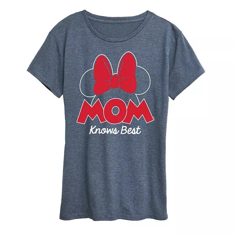 Disney's Minnie Mouse Women's Mom Knows Best Graphic Tee,  Product Image