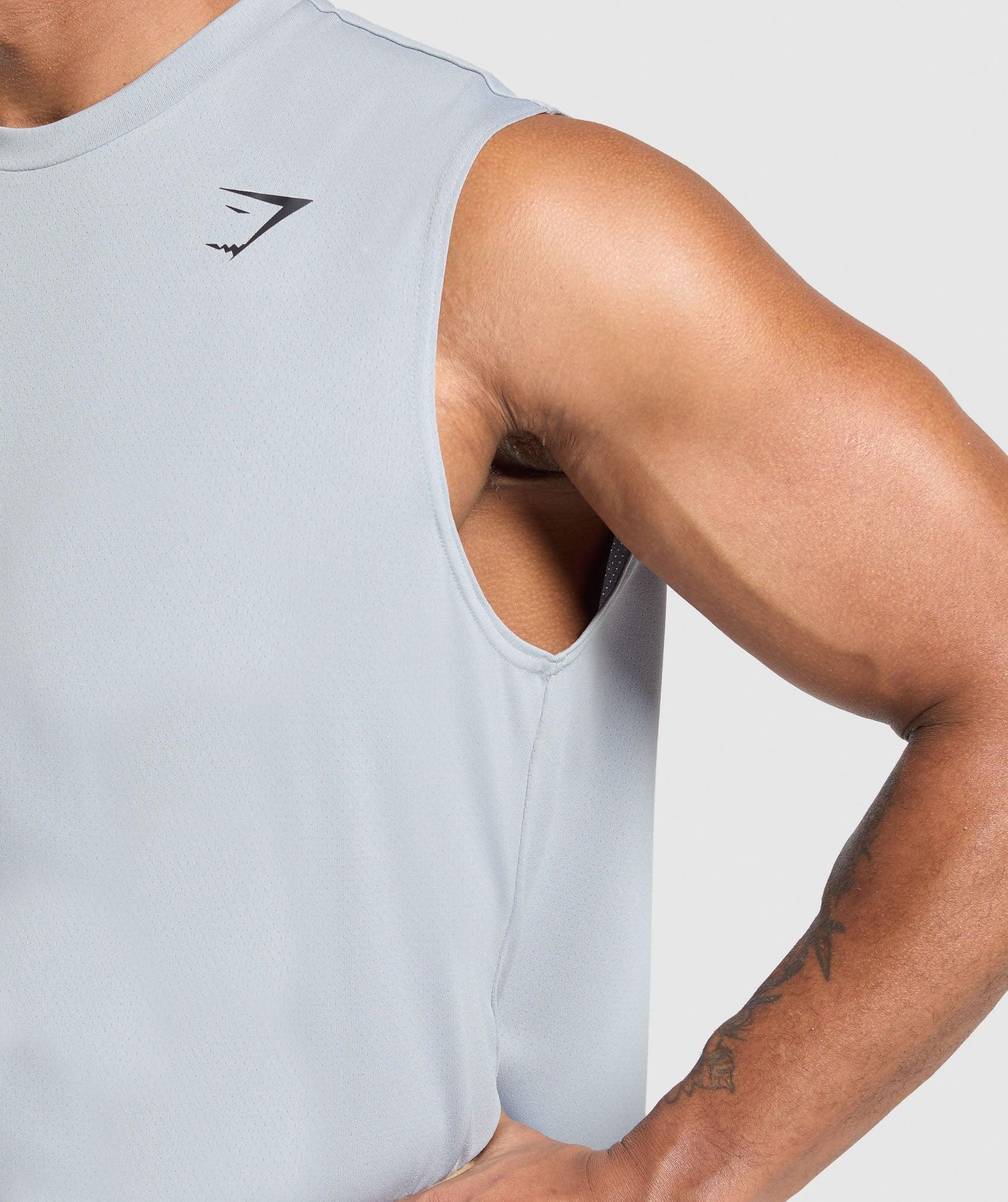 Gymshark Arrival Oversized Tank - Metal Purple Male Product Image