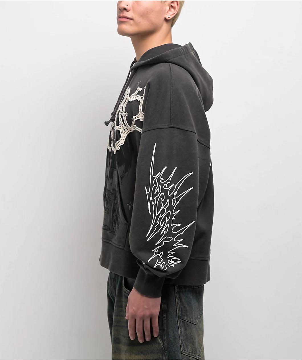 Vitriol Thunder Black Wash Hoodie Product Image