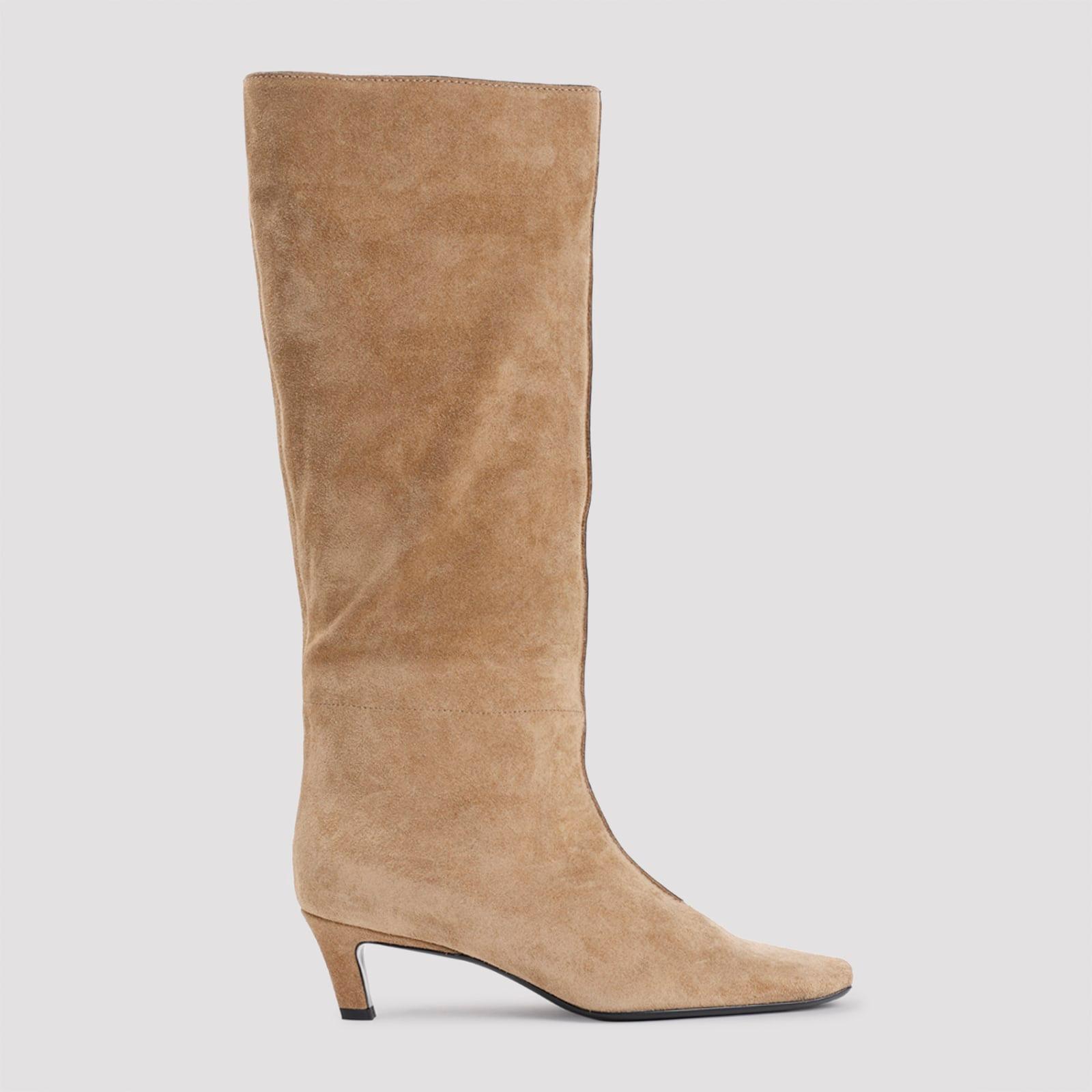 The Wide Shaft Boot Caramel In Neutrals Product Image