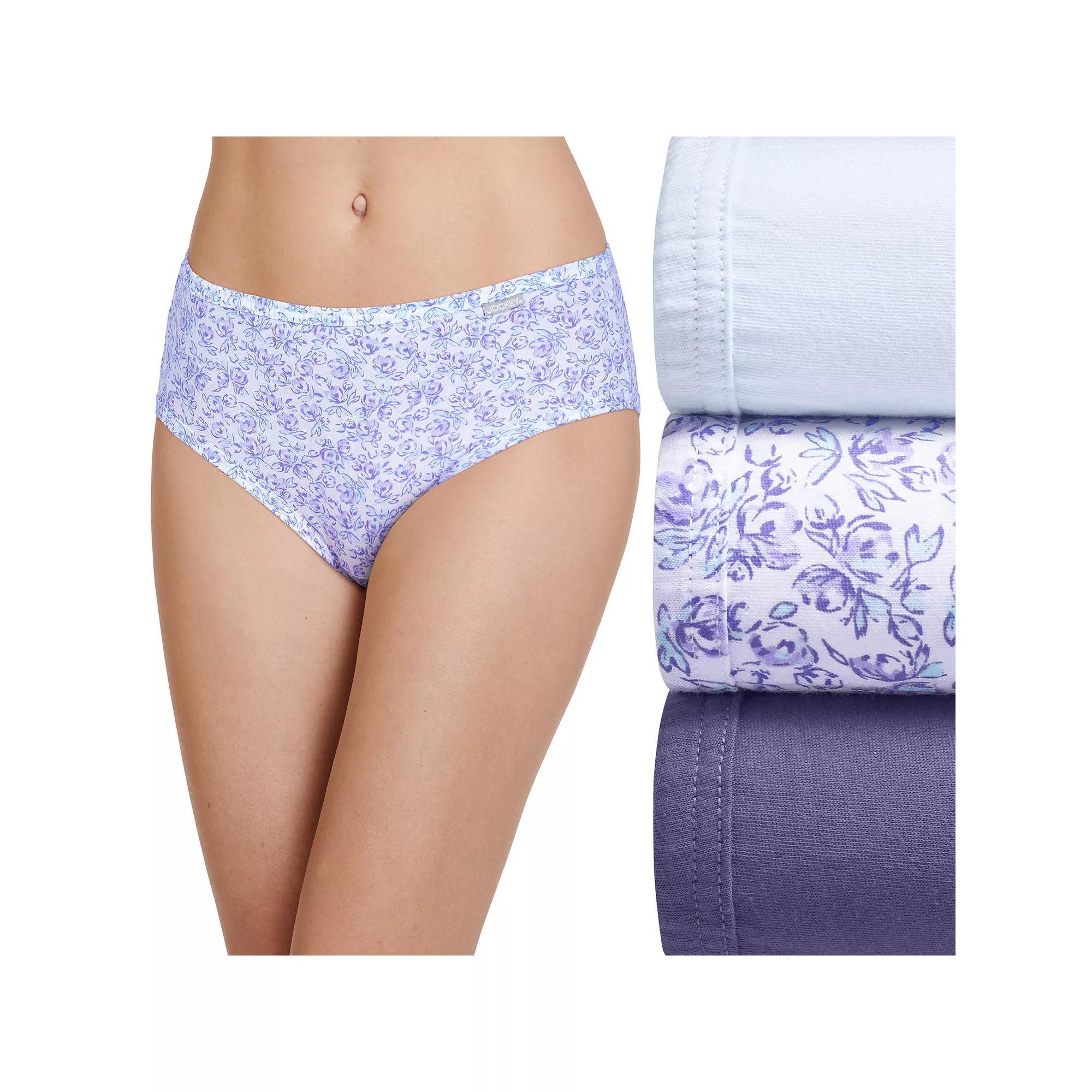 Women's Jockey® Elance 3-Pack Hipster Panty Set 1488, Size: 6, Boardwalk Stripe Product Image