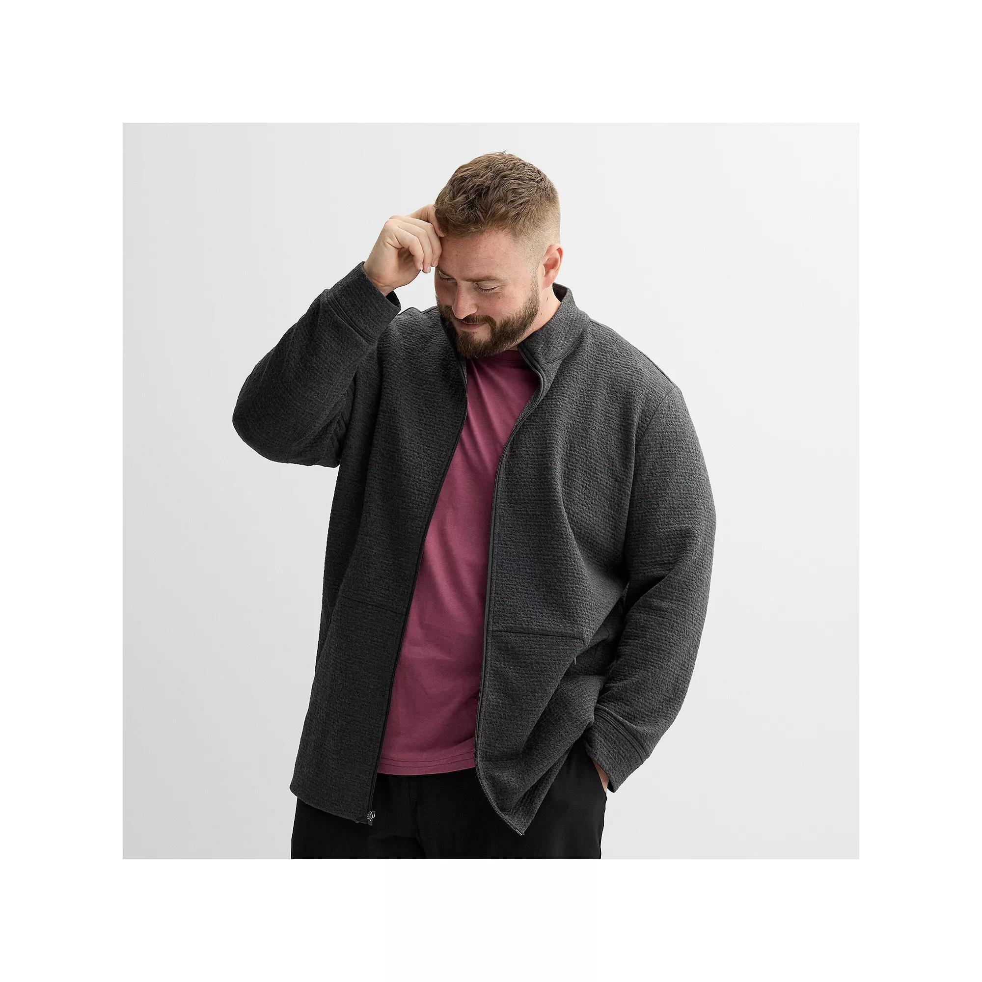 Big & Tall FLX Textured Full Zip Jacket, Men's,  Product Image