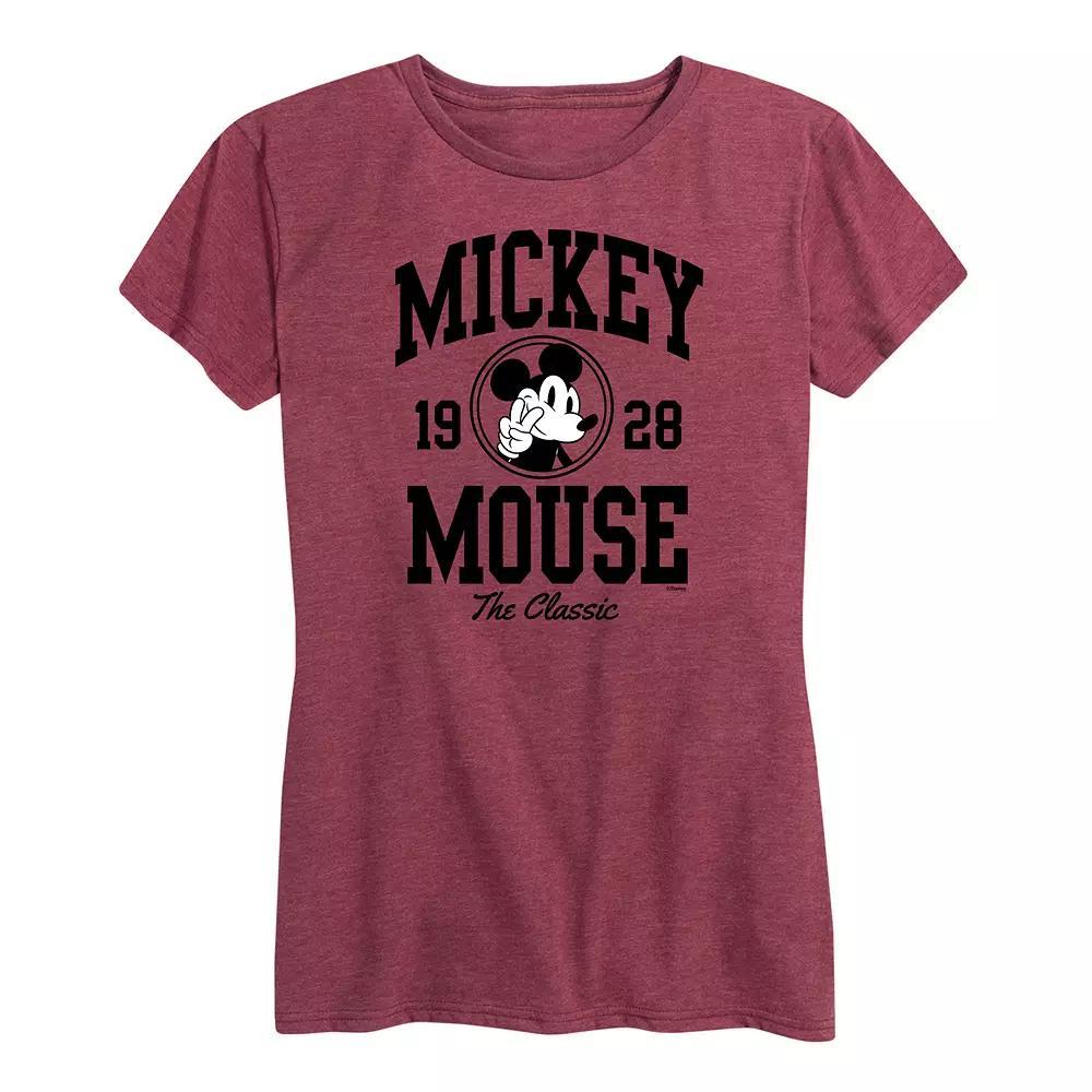 Disney's Mickey Mouse Women's Collegiate Graphic Tee,  Product Image