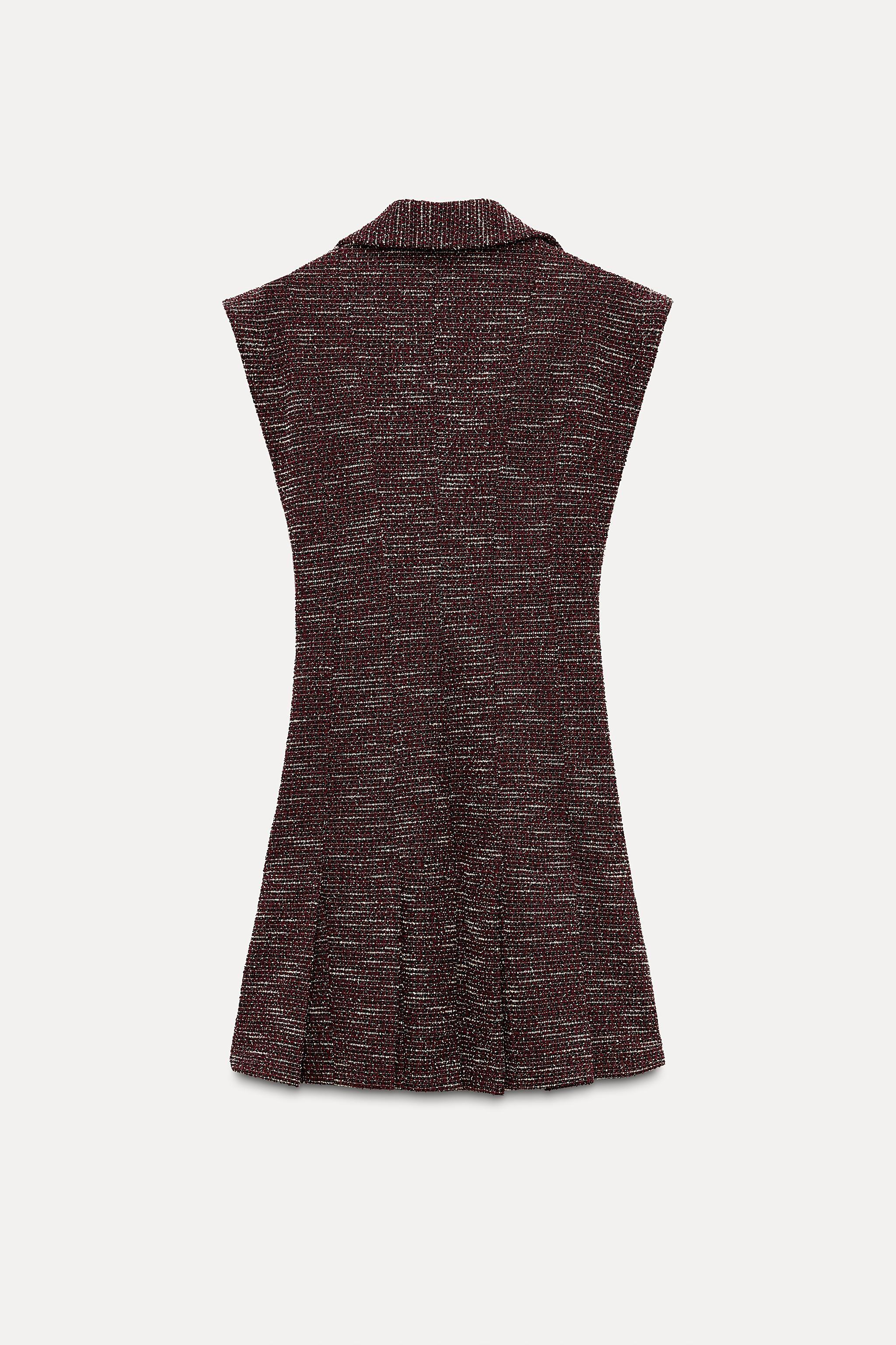 TEXTURED MINI DRESS Product Image