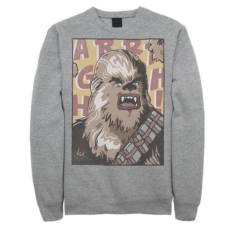 Men's Star Wars Chewbacca Comic Book Sweatshirt, Size: 3XL, Athletic Grey Product Image