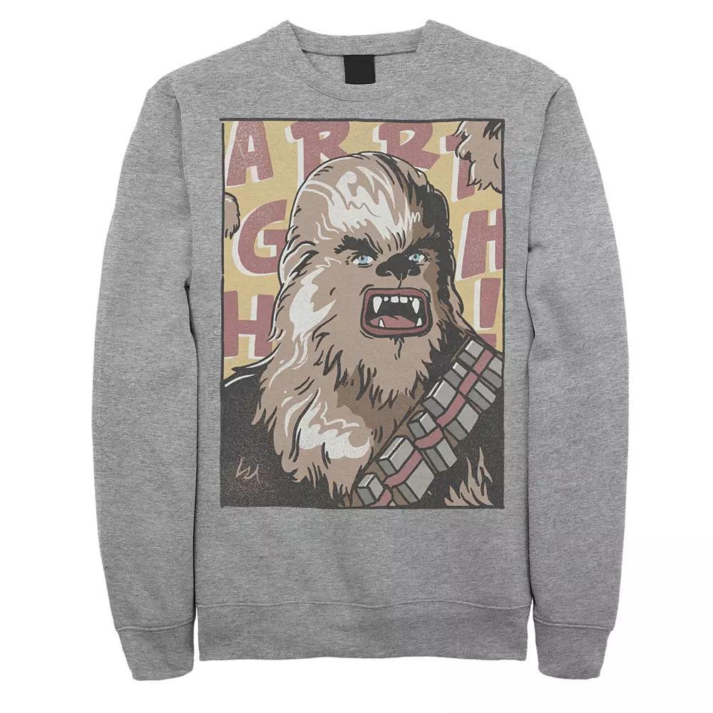 Men's Star Wars Chewbacca Comic Book Sweatshirt, Size: 3XL, Athletic Grey Product Image