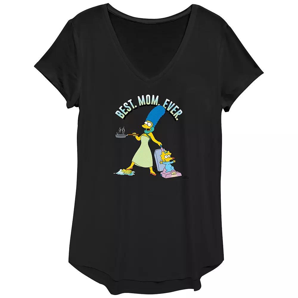 Women's The Simpsons Best Mom Ever Graphic Tee, Size: XL, Black Product Image