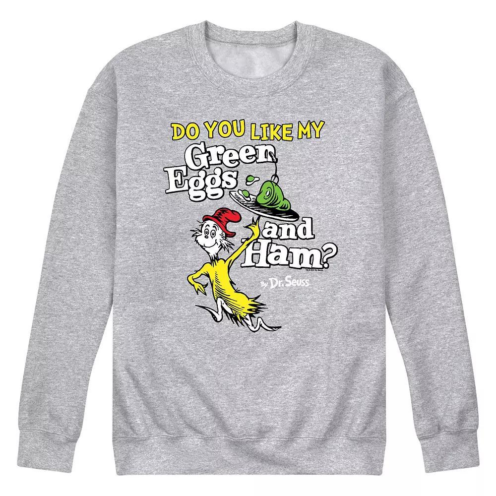 Men's Dr Seuss Green Eggs And Ham Graphic Sweatshirt,  Product Image