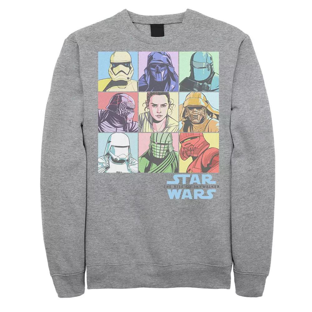 Men's Star Wars The Rise of Skywalker Character Box Sweatshirt, Size: XL, Athletic Grey Product Image